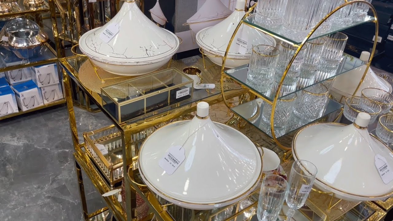 TAGINE EN PORCELAINE ET VAISSELLE MARBRÉE CHEZ SENA HOME