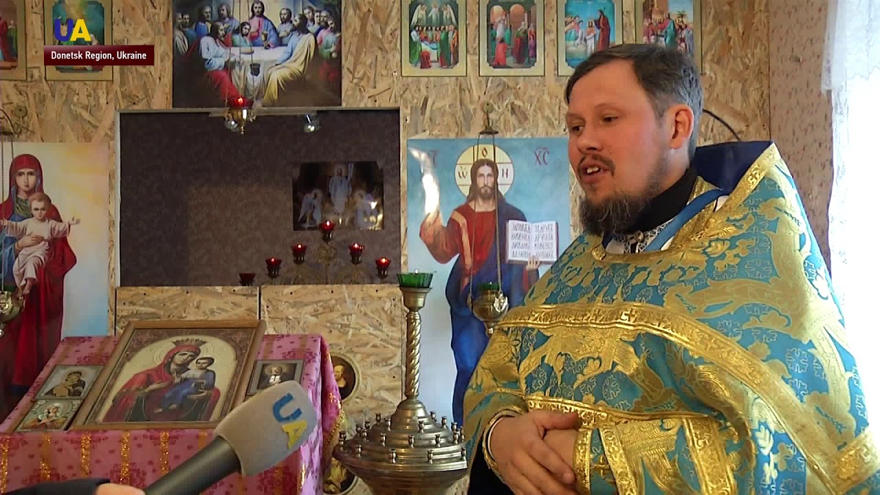 Ukrainian Orthodox Priest Tries to Build Church in Donetsk Region