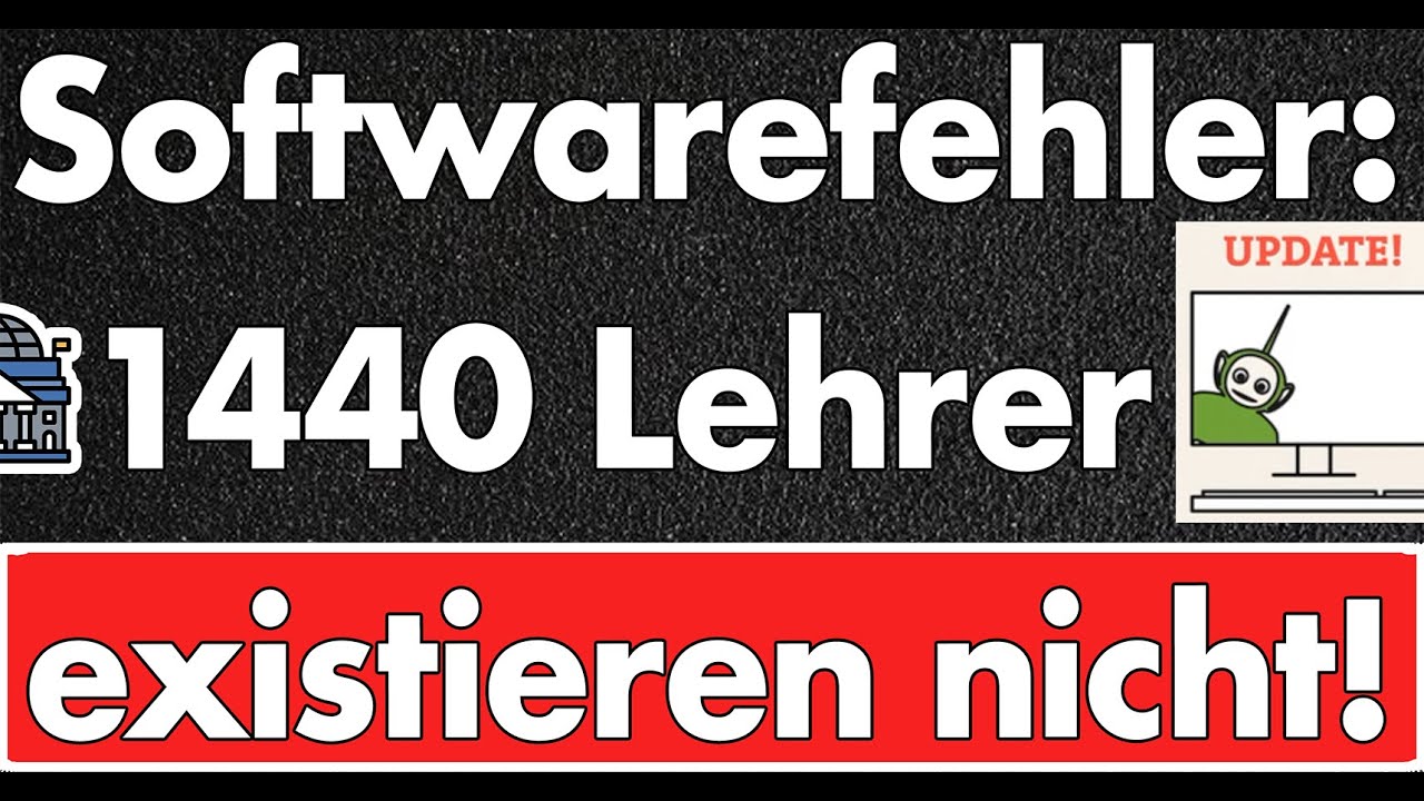 Lehrermangel durch Softwarefehler oder Geheimdienst-Tarnidentit&auml;ten? Wohin floss das Geld?