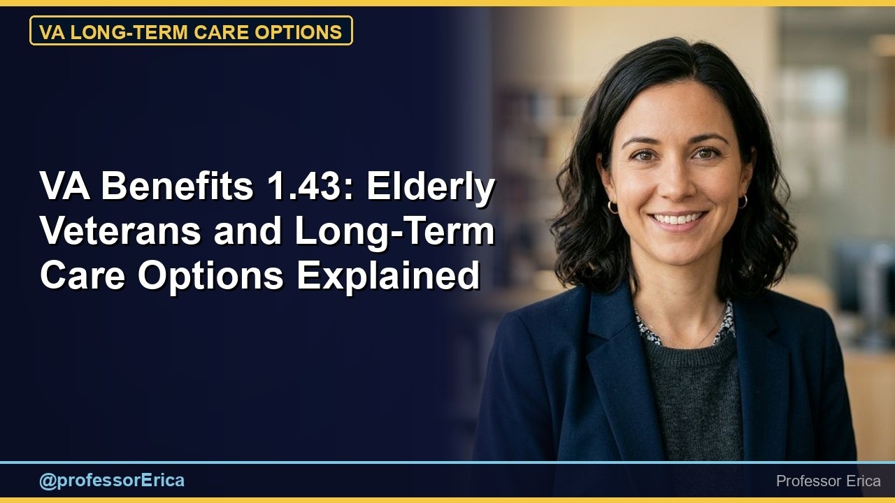 VA Benefits 1.43: Elderly Veterans and Long-Term Care Options Explained