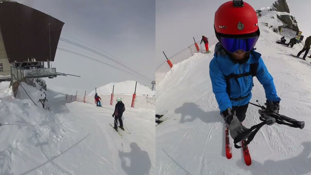 Andermatt Gemsstock // Top to bottom via Gurschen - Gletscher (1500m in 9 minutes)