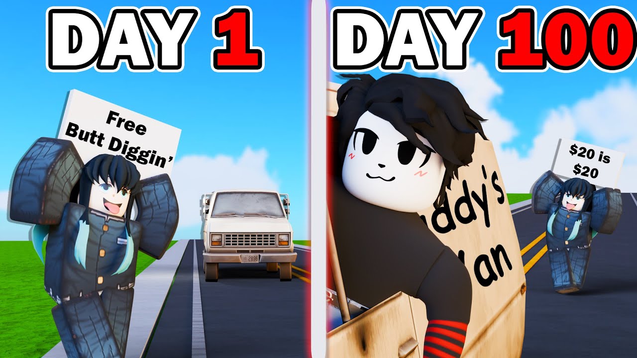 Хашира ВЫЖИВИ 100 ДНЕЙ АВТОСТОПОМ в Roblox!