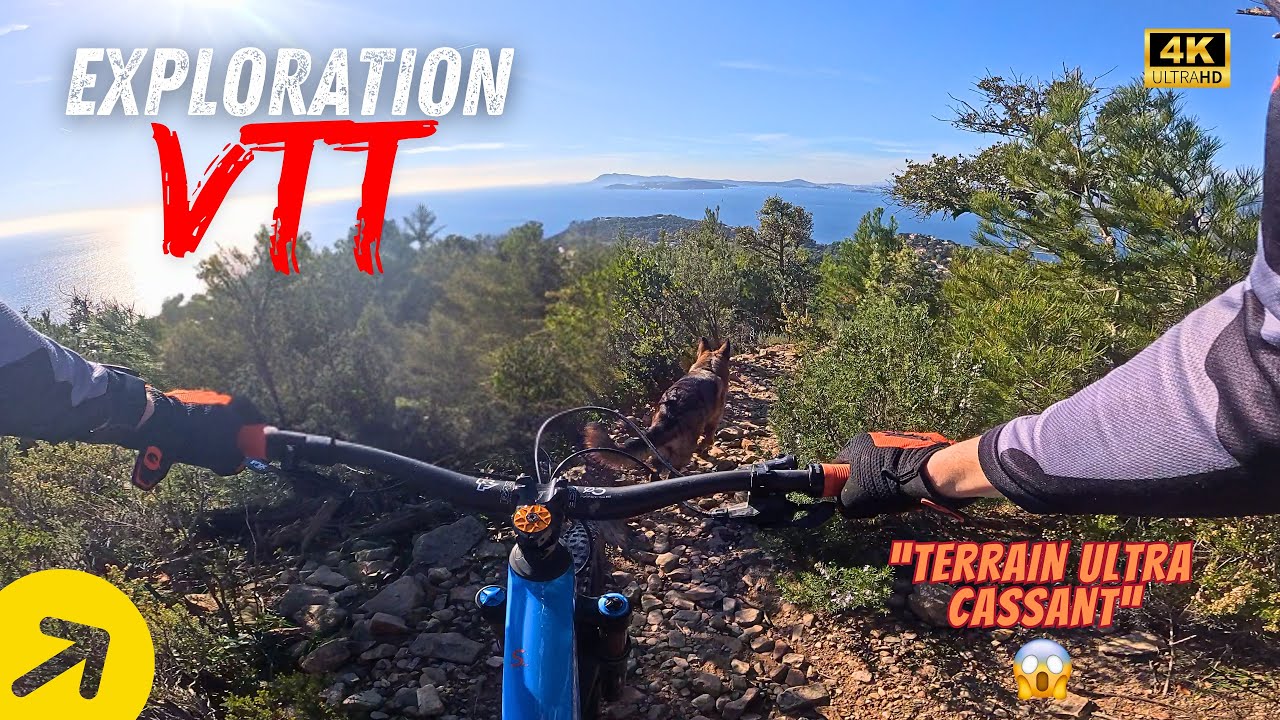VTT Rep&eacute;rage de descente - exploration ! Terrain ultra cassant ! 😱 la Colle Noire, Carqueiranne, Var