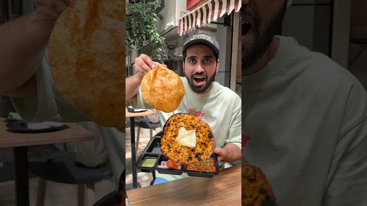 Hygienic North Indian Food in Bengaluru🤩🤩 #bangalore #northindianfood #kulcha #paratha #chole