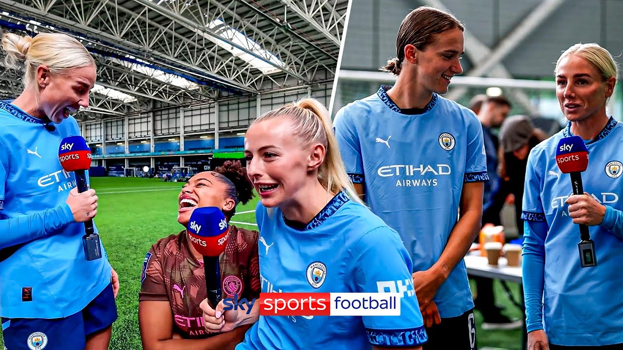Behind the scenes at Man City with Chloe Kelly and Alex Greenwood! 🤓🎥