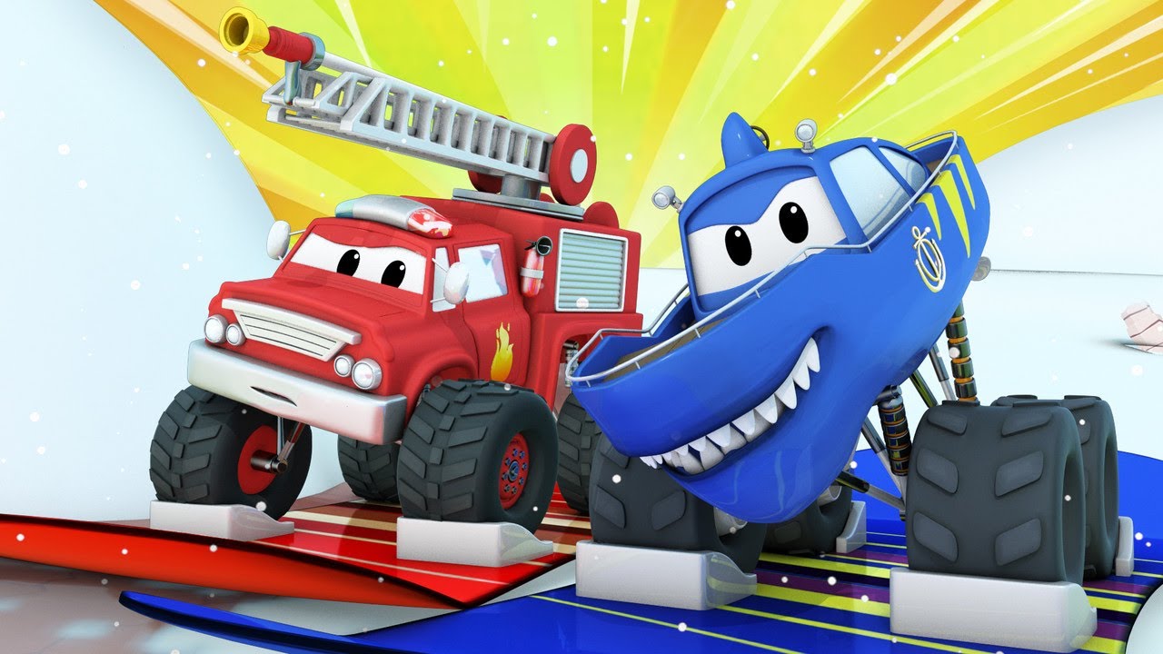 SPECIAL NOËL - Monster Town 🚗 Dessin animé enfants