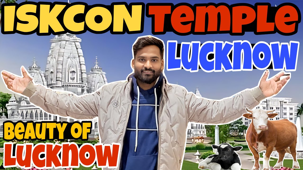Lucknow's most beautiful temple 😍 | ISKCON Temple Lucknow Vlog