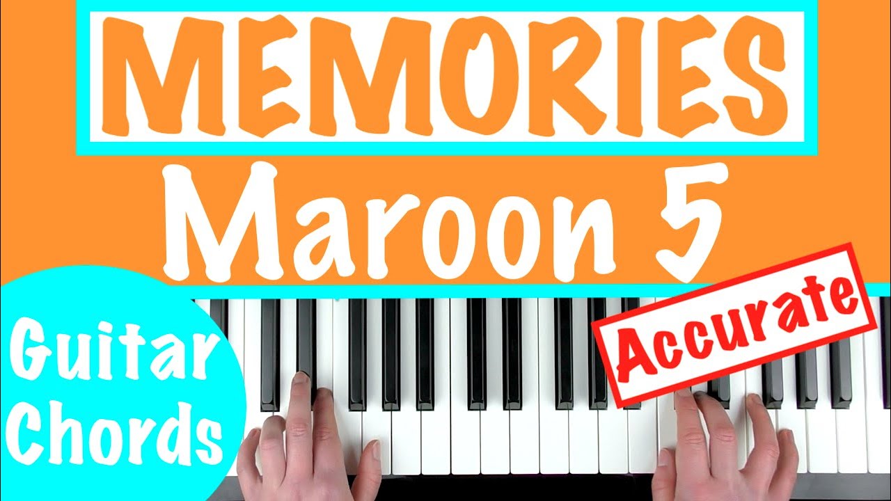 ВОСПОМИНАНИЯ - Урок игры на фортепиано Maroon 5 [аккомпанемент аккордами]