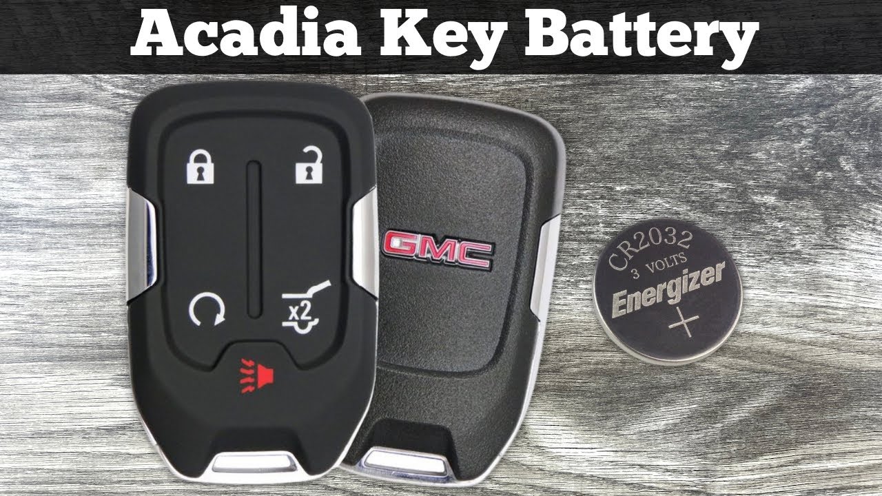 Как заменить батарею брелока GMC Acadia 2017–2023 гг. Замена батарей в брелоке Acadia