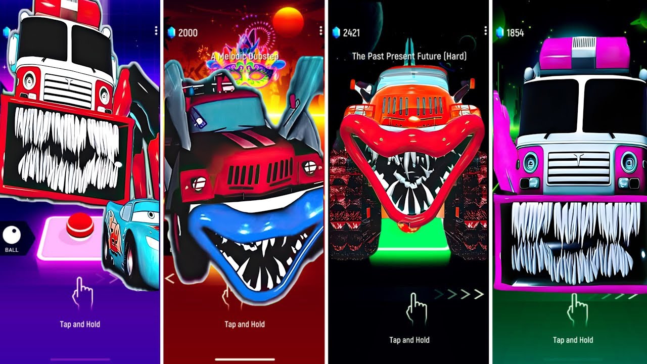 MONSTER McQUEEN Head eater vs All Monster Fire Truck Eater vs Monster Fire Truck Eater vs Monster