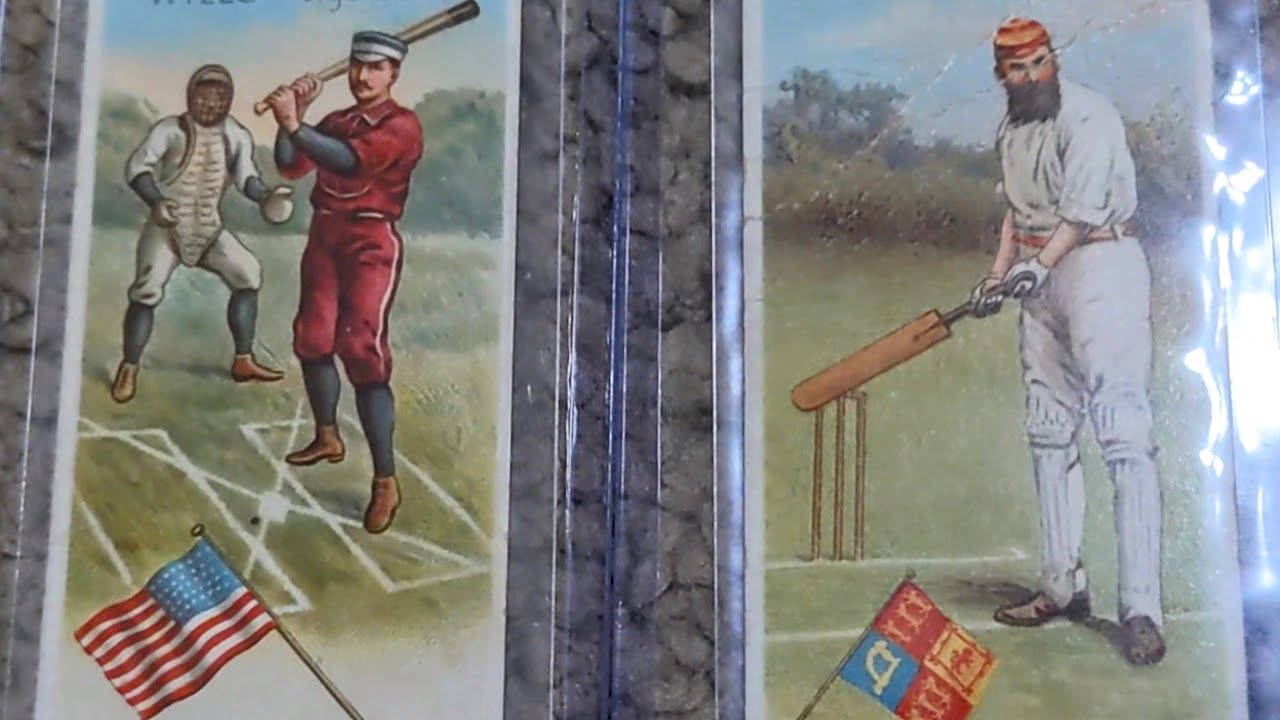 Rare pre-war Baseball tobacco cards from England! 1900 Wills, 1920s George Sisler, + Cricket greats!