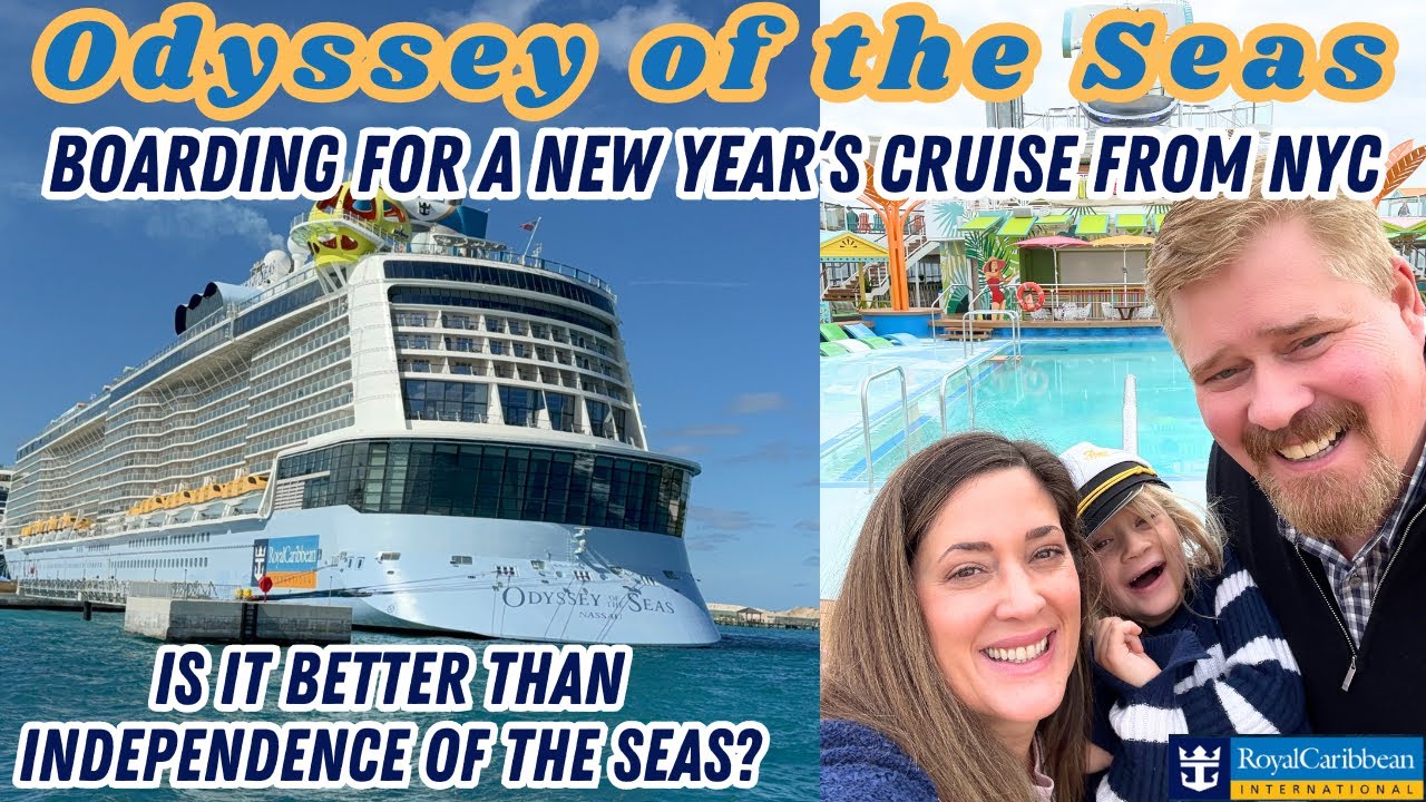 Our First New Royal Ship Boarding Day Odyssey of the Seas #royalcaribbean #odysseyoftheseas #cruise
