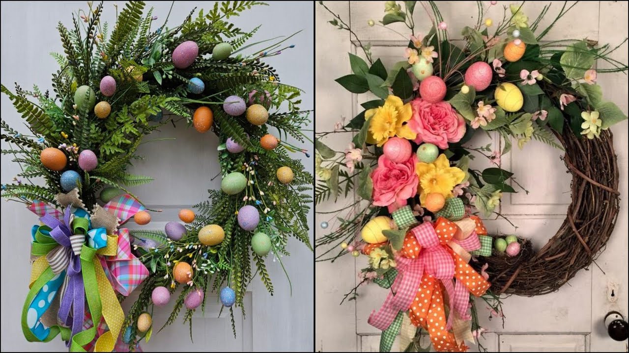 Easter Wreath Decorations 2026 | Cute Bunny & Spring Floral Ideas 🐇#trending #diy #craft #