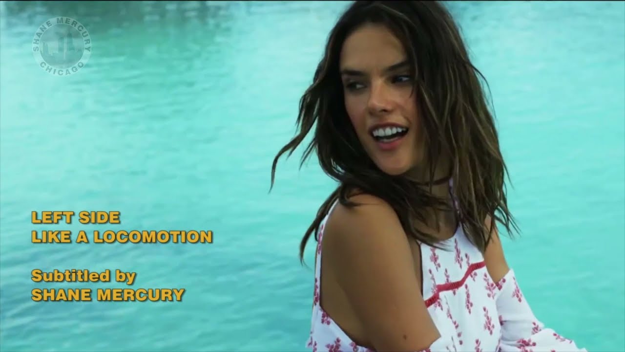Left Side - Like a Locomotion FULL HD (with lyrics) 1976 Footage of Alessandra Ambrosio