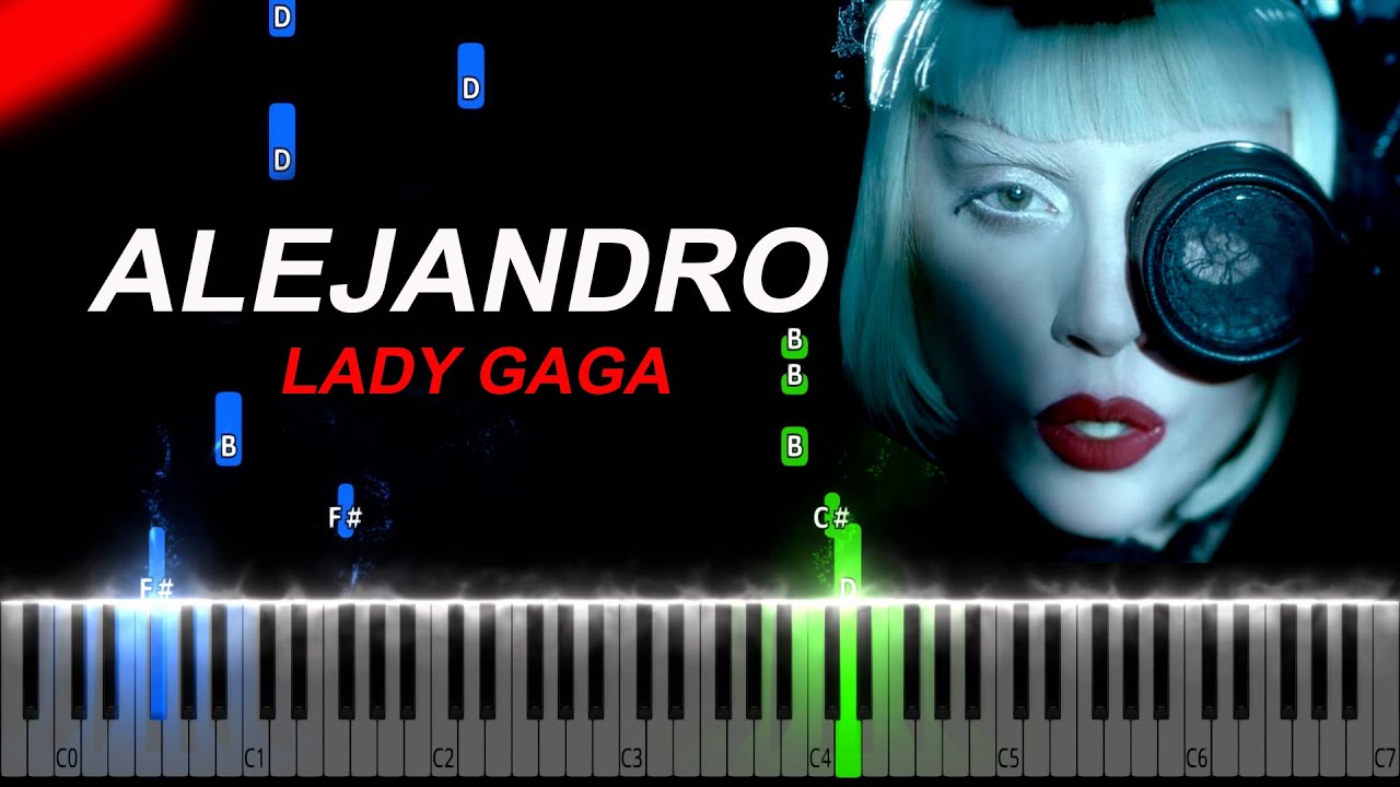 Lady Gaga - Alejandro Piano Tutorial