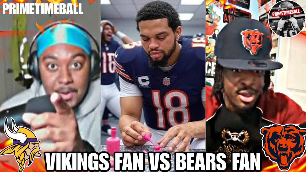 Vikings Fan vs Bears Fan GETS HEATED 😂 | PRIMETIMEBALL NFL POD