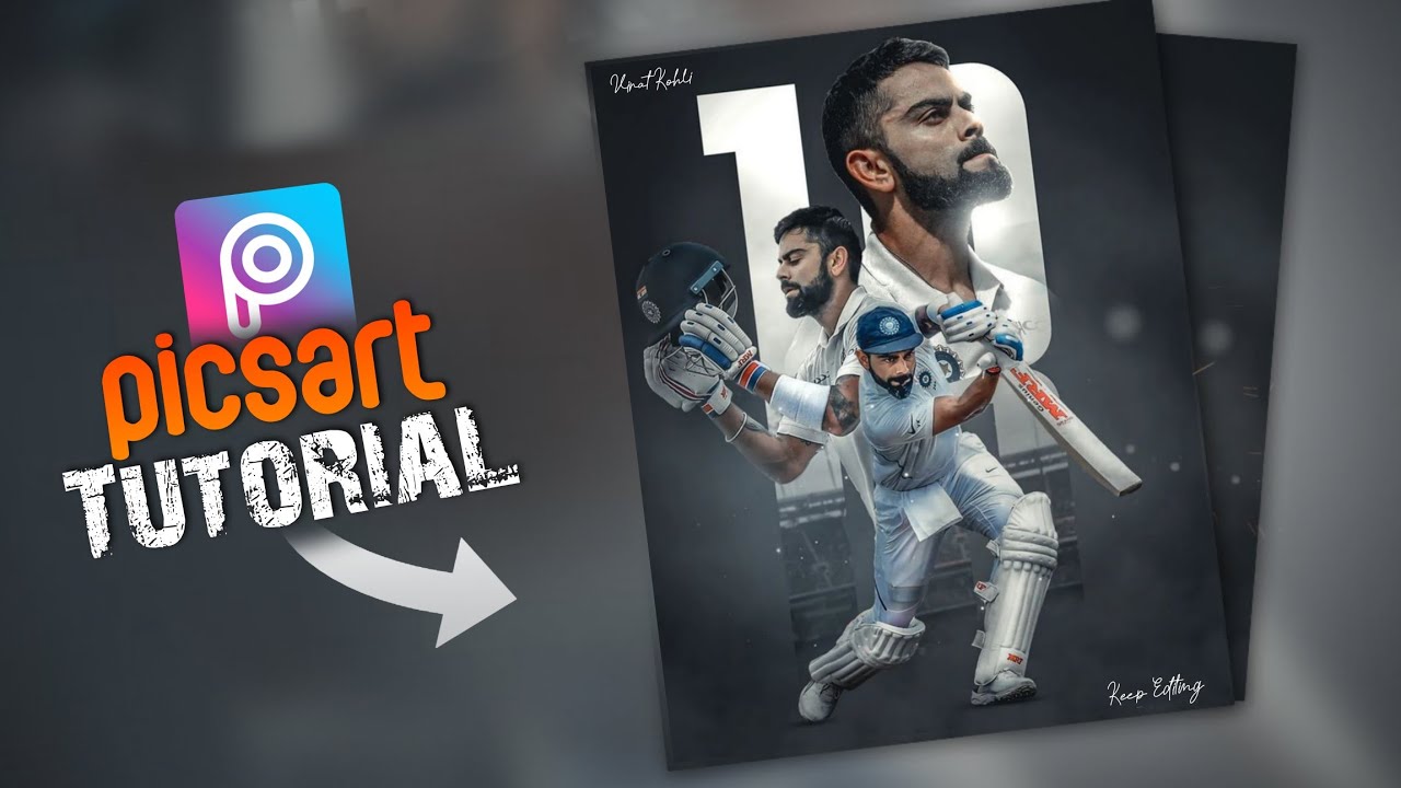 Virat Kohli Birthday CDP Design in PicsArt App || Best Picsart Banner CDP editing || Design Poster 🔥