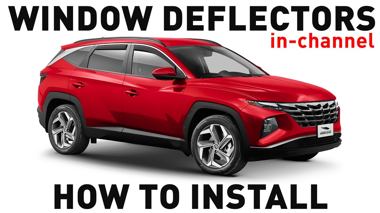 How to install Shatterproof In-Channel Window Deflectors for Hyundai Tucson 2022-2025