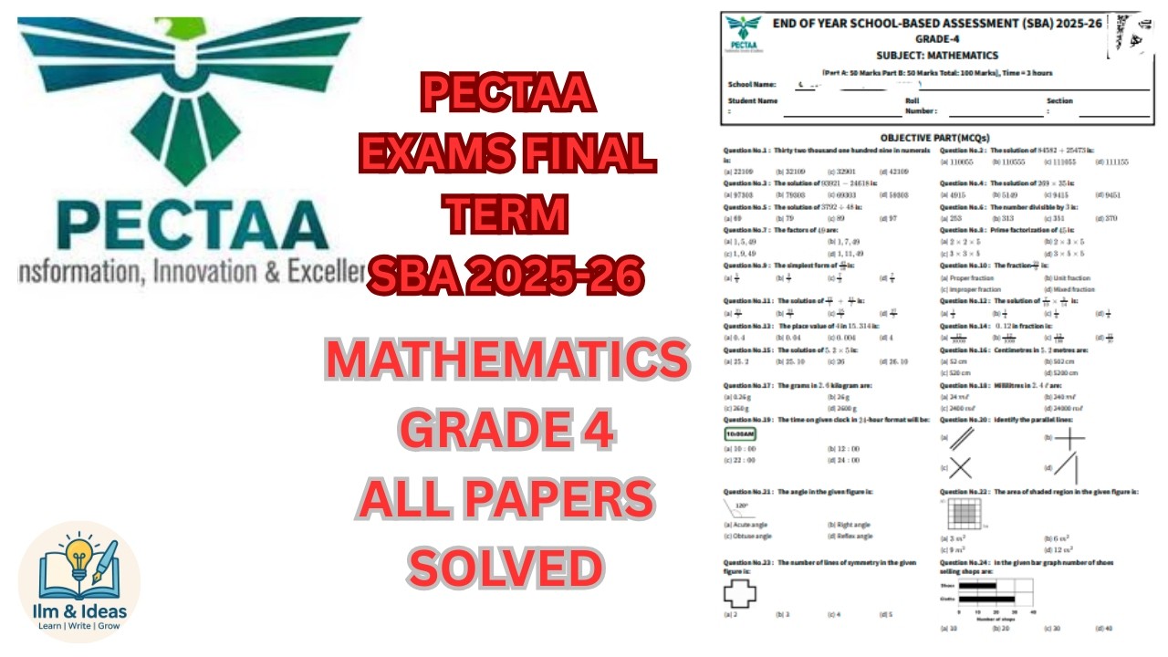 GRADE 4 MATHEMATICS PAPER PECTAA SBA END OF YEAR/ FINAL TERM 2025-26