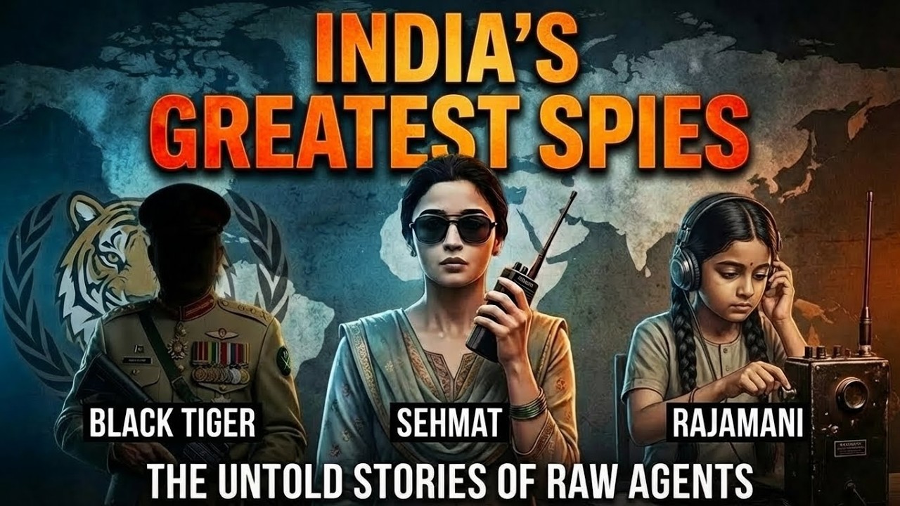 India's Greatest Spies: Black Tiger, Sehmat & Rajamani - Untold Stories of RAW Agents