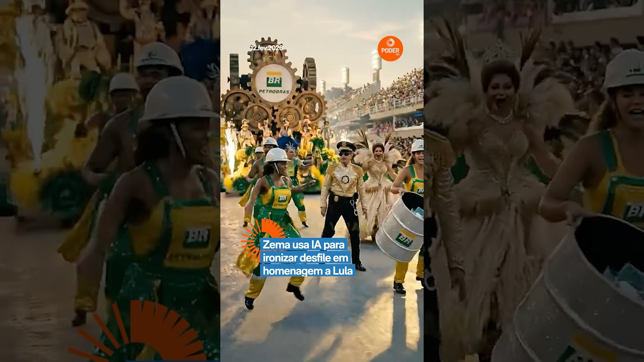 📲 Zema posta samba-enredo feito com IA para ironizar homenagem a Lula