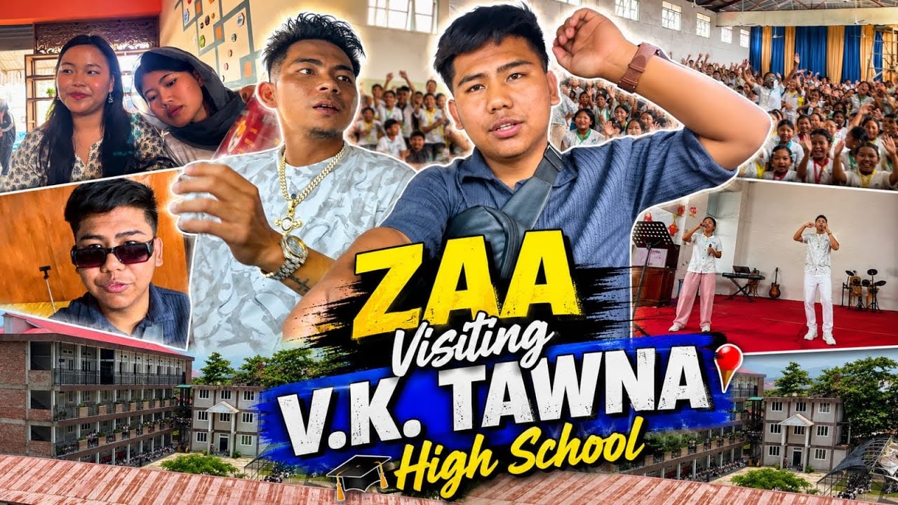 ZAA visting V.K.TAWNA High school📍Unity & Anti-drug Campaign!