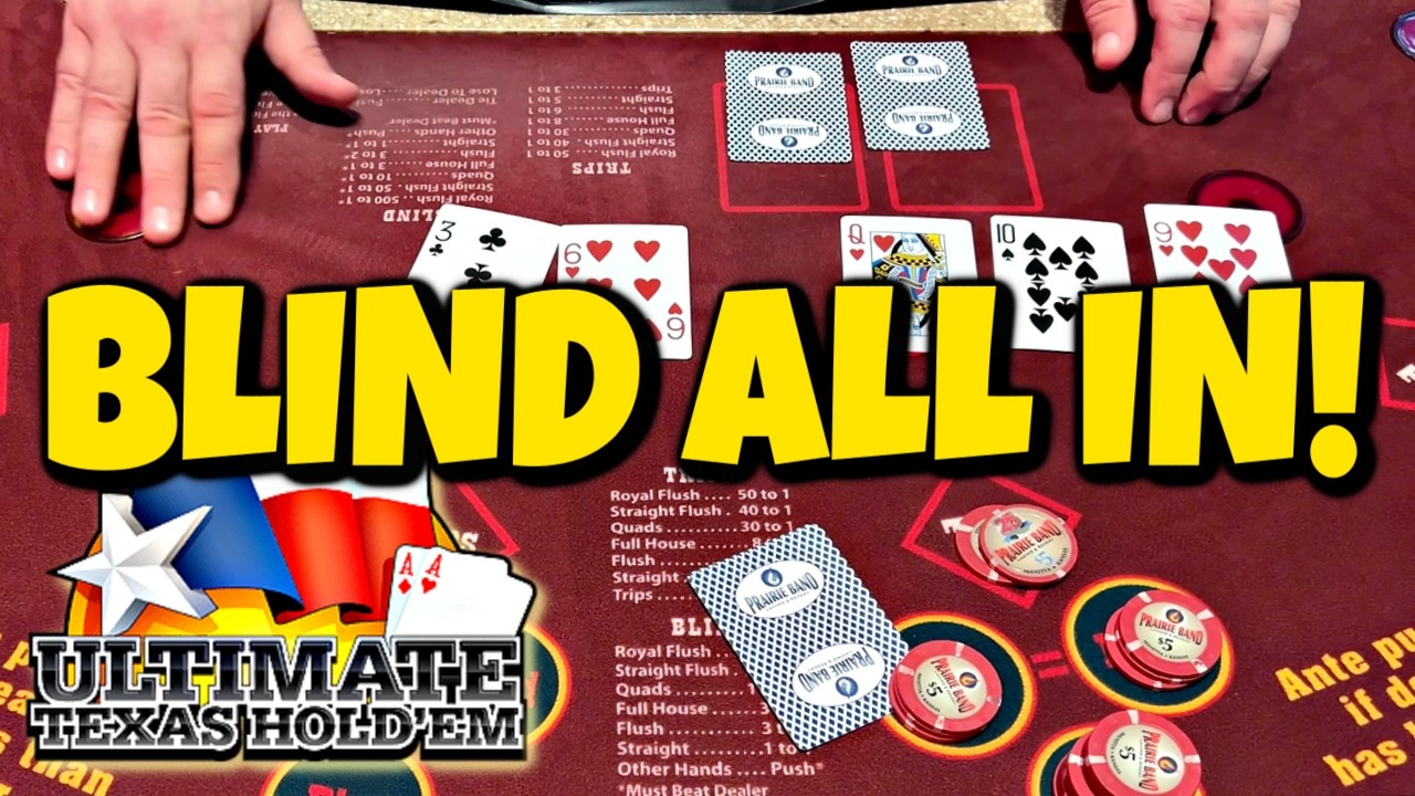 Играю вслепую! 👀 Ultimate Texas Hold'em Poker