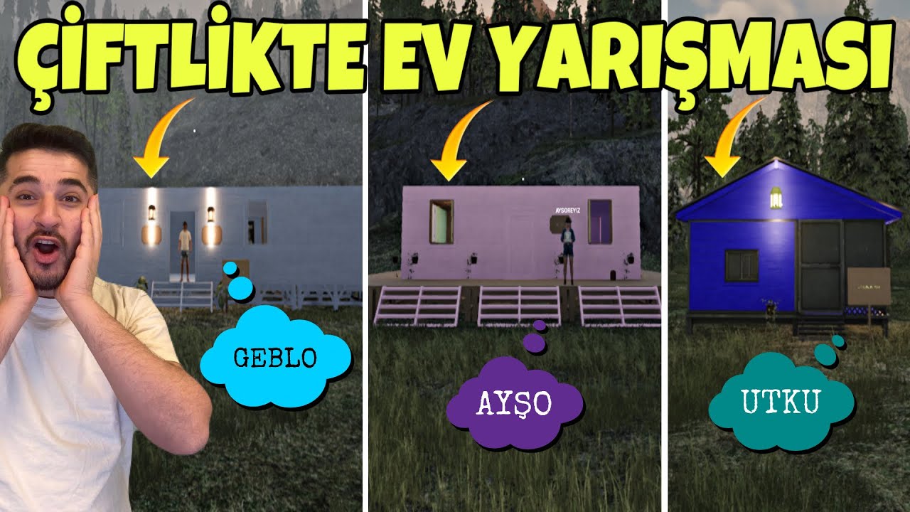 24 SAAT ÇİFTLİKTE EN İYİ EVİ YAPMA YARIŞMASI DÜZENLEDİK!  -RANCH SIMILATOR 3.SEZON 13.BÖLÜM