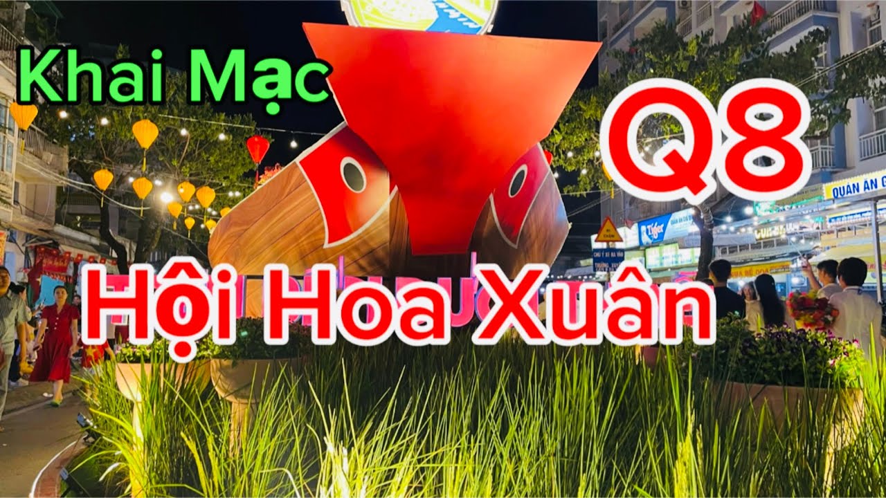 Hàng Ngàn Người Đi Xem Lễ Khai Mạc Hội Hoa Xuân Tết 2026/Q8 SG Tại Bến Bình  Đông