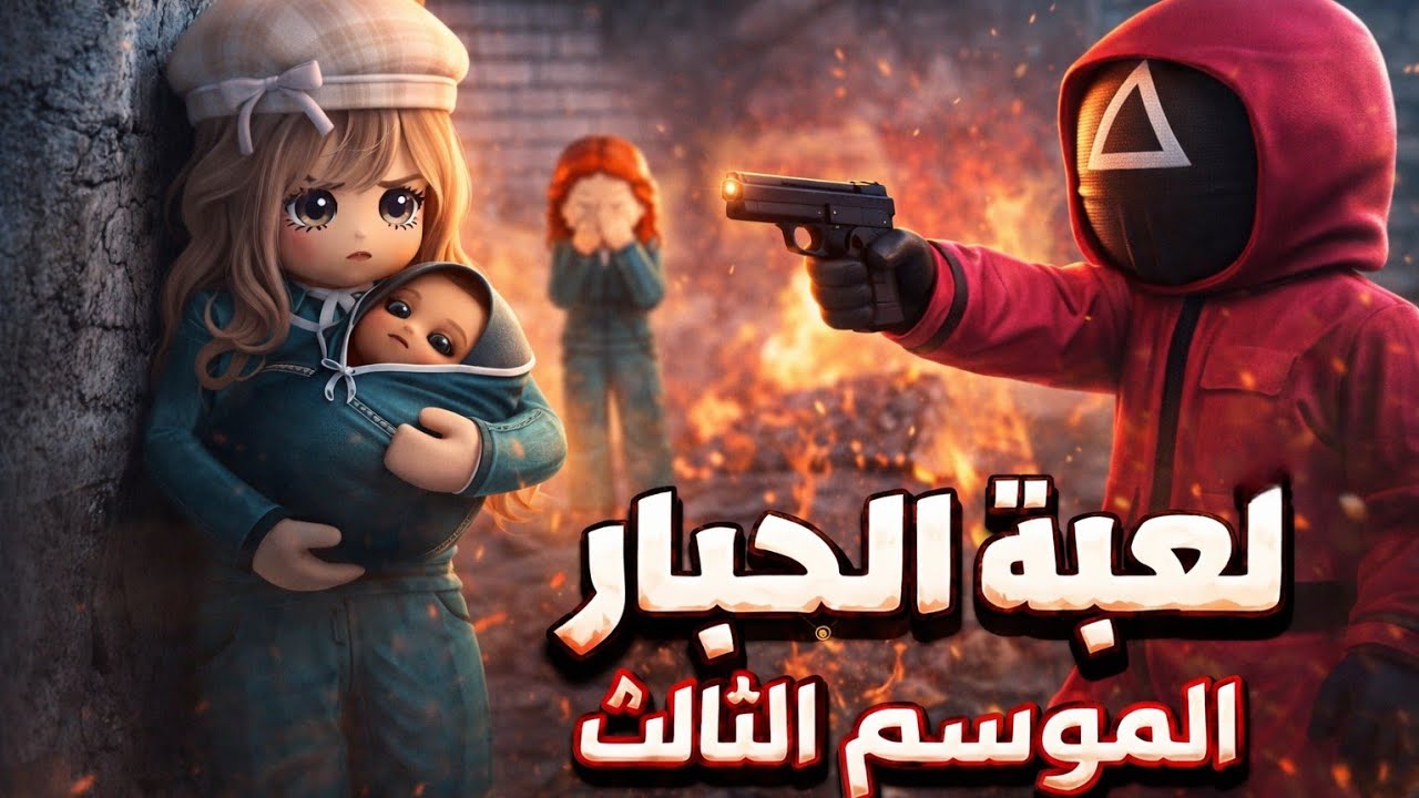 حاولت الهروب مع الطفل… لكن النهاية كانت صادمة! 😱 | لعبة الحبار الموسم الثالث#roblox