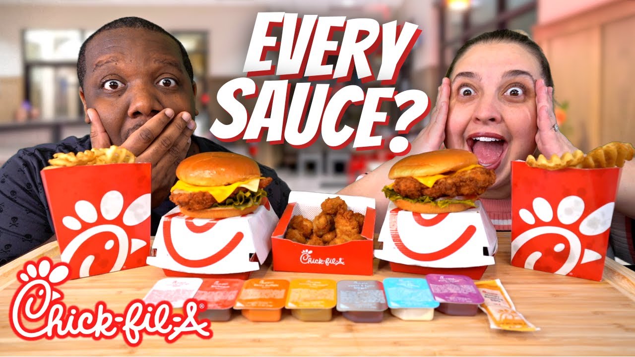 Пробуем ВСЕ СОУСЫ от Chick Fil A! [Готовый челлендж]