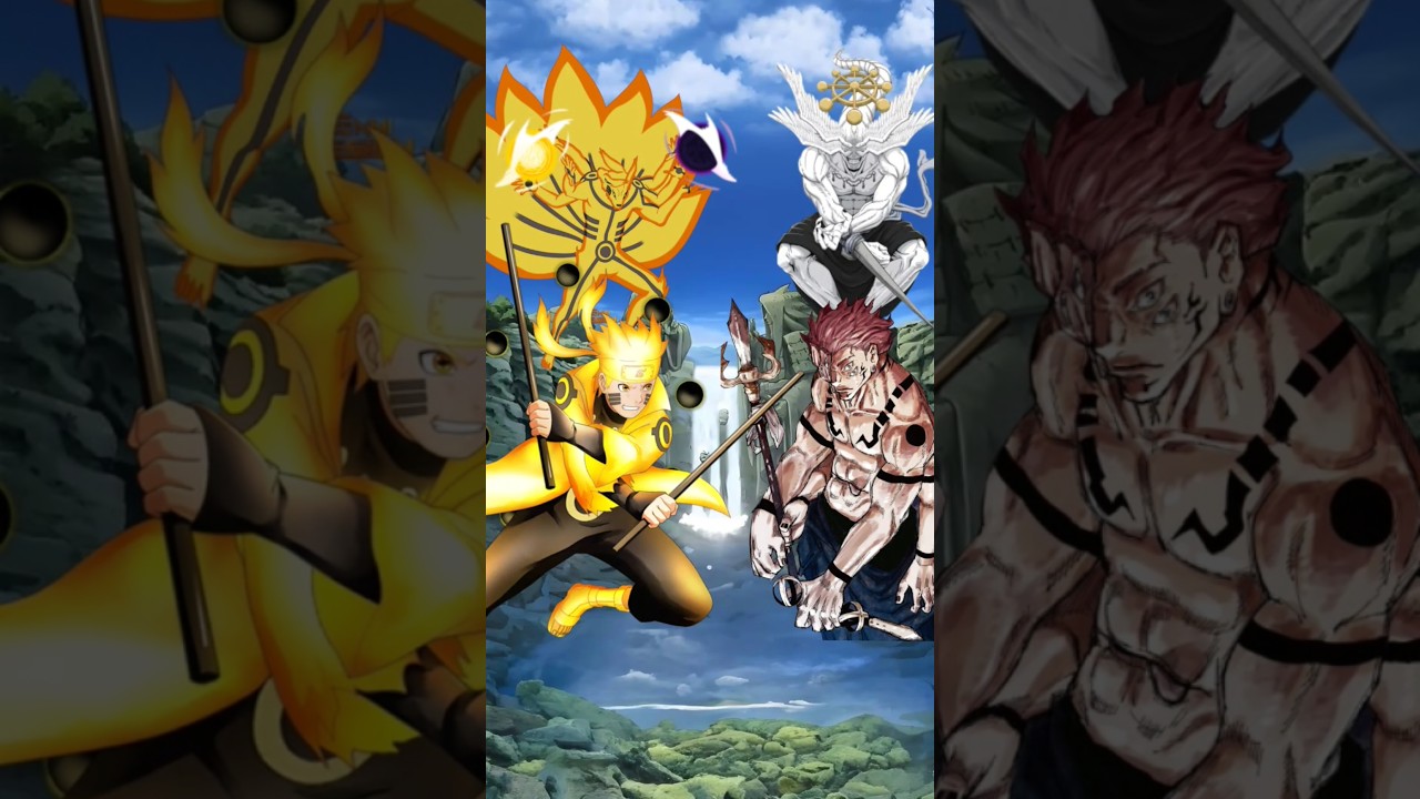 Naruto And Kurama mod vs Sukuna And Mahoraga who is win 