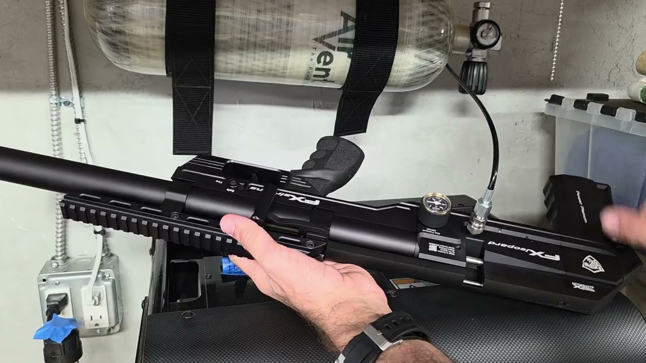 FX Leopard heavy leak out the barrel. 