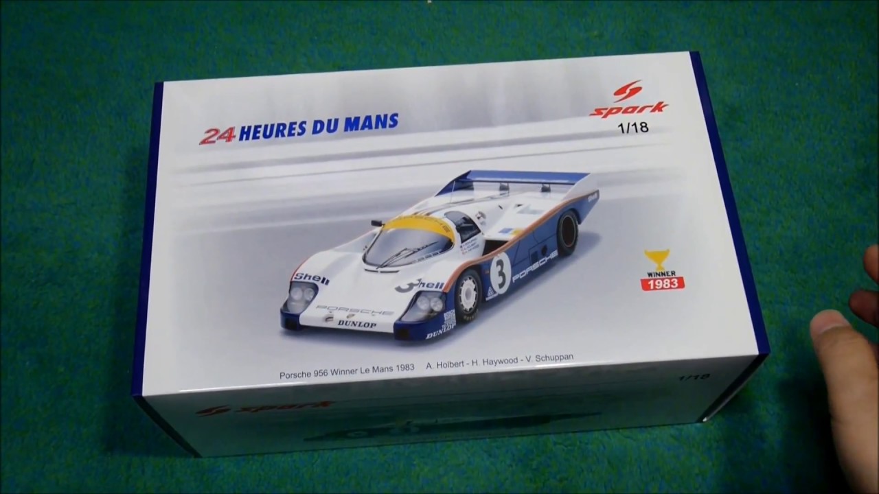Spark 1/18 Porsche 956 No.3 Winner Le Mans 1983【18LM83】開封