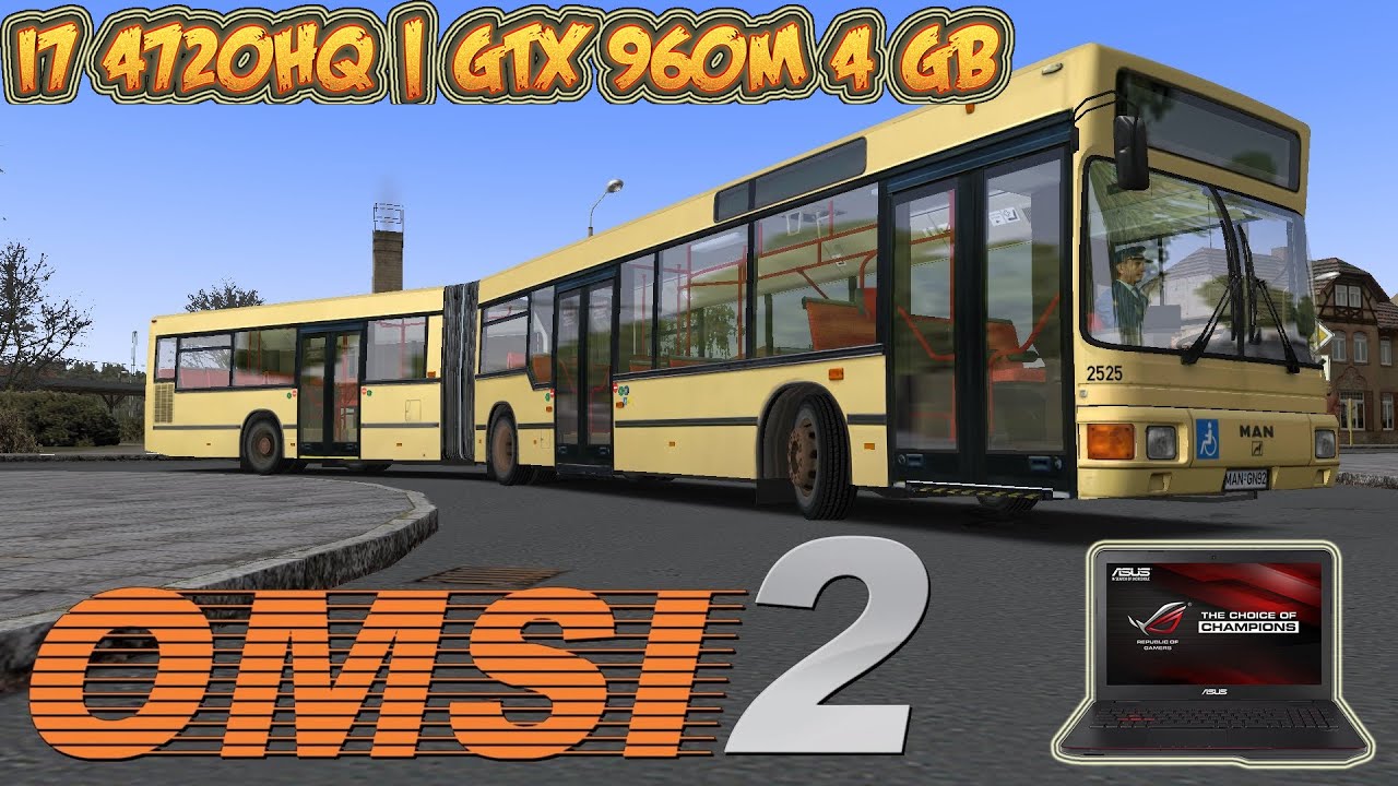 OMSI 2 Der Omnibussimulator Gameplay - GTX 960M 4 GB (ASUS ROG Laptop)