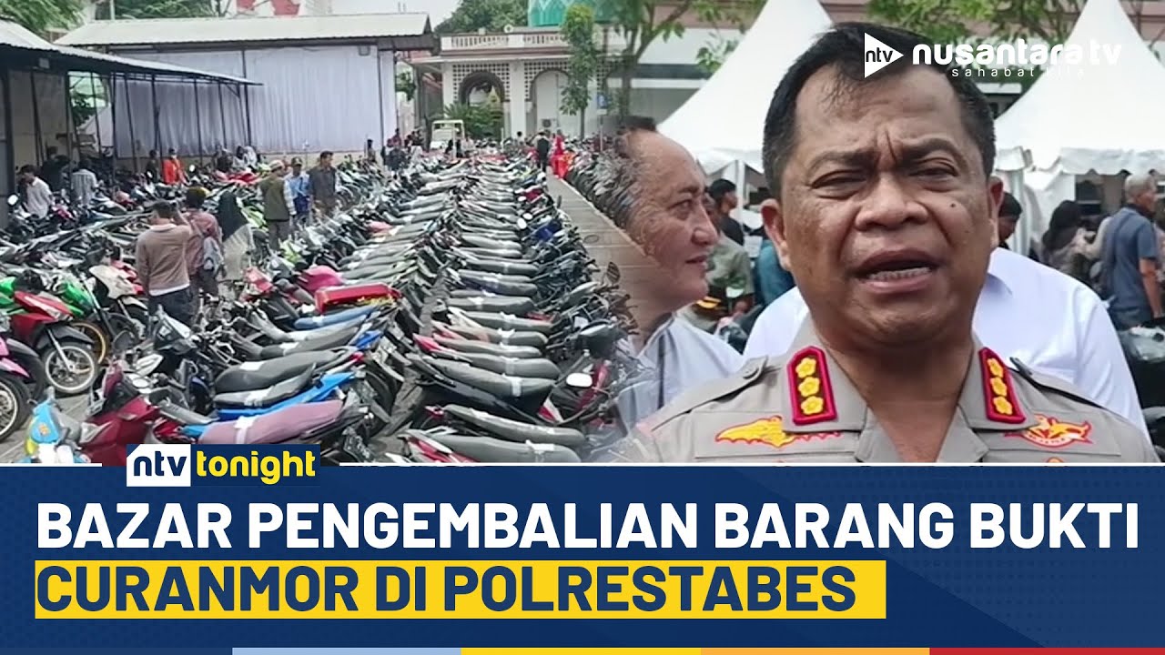 Polrestabes Gelar Bazar Pengembalian Barang Bukti, Ribuan Motor Dikembalikan Gratis | NTV TONIGHT