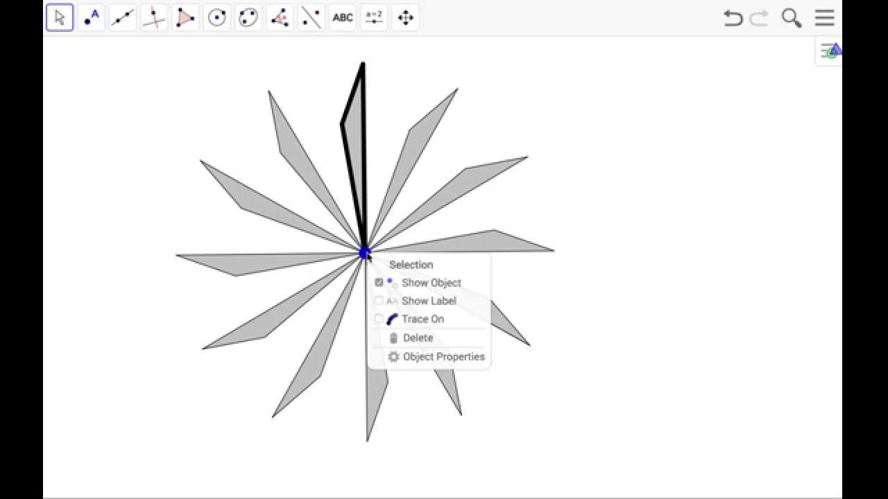 02  How to hide points in GeoGebra