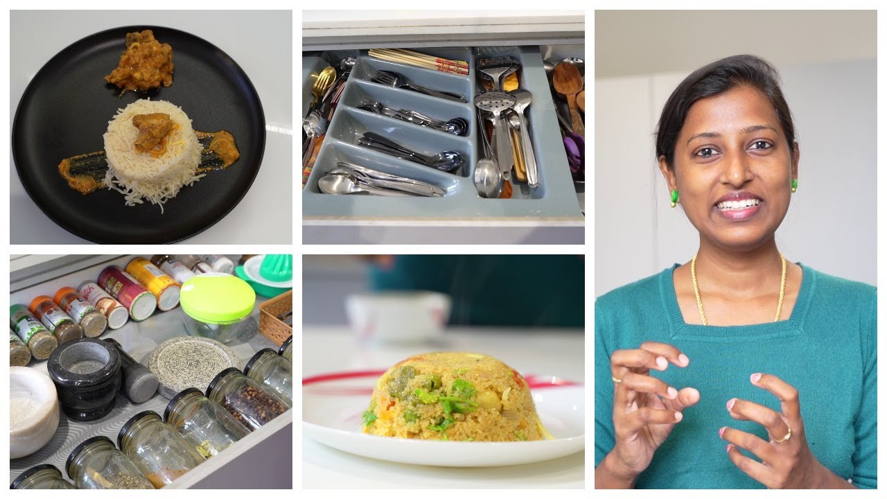 Morning to afternoon vlog/Broken wheat upma/Ghee rice and chicken gravy/Kitchen deep cleaning