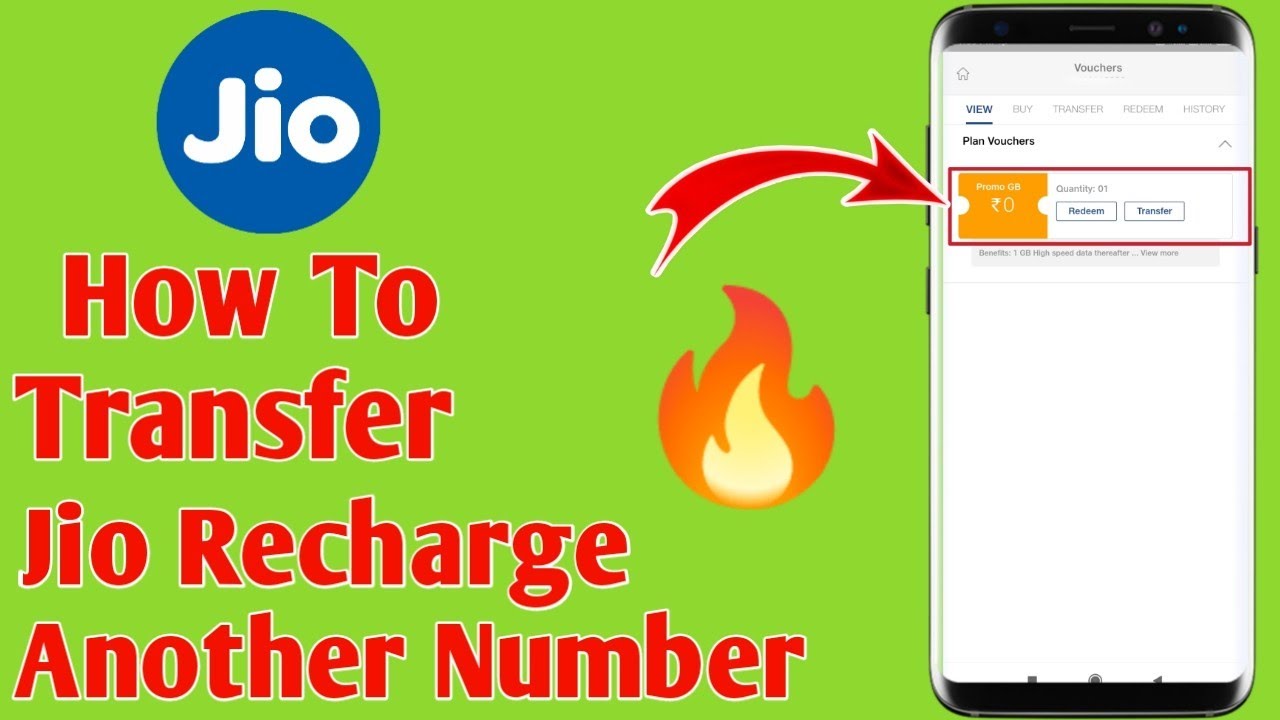 How To Transfer Jio Recharge To Another Jio Sim | Jio Data Transfer Other Sim | Jio To Jio  Transfer