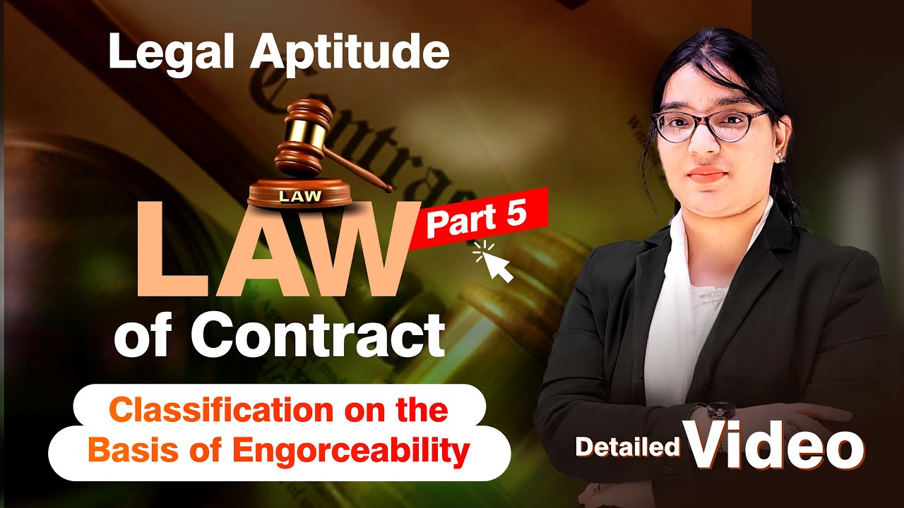Legal Aptitude Part 5 | Contract of CLASSIFICATION | Complete Guide 