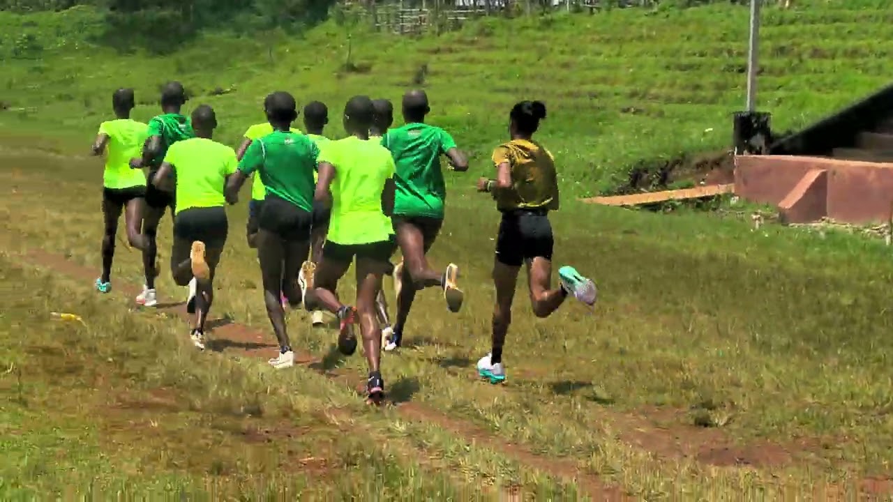 Lemotit Athletes training at kericho Teachers College. on 26th.09.2024
