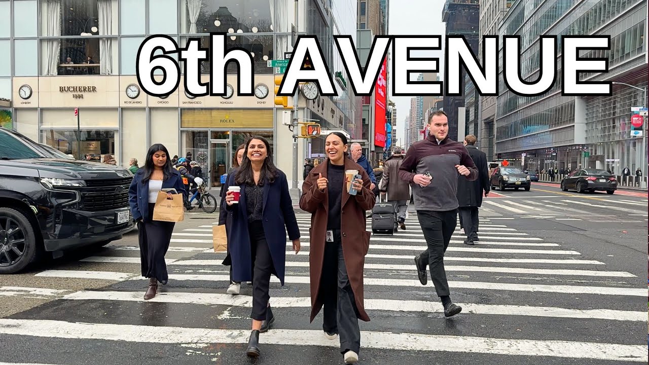 NEW YORK CITY Walking Tour [4K] - 6th AVENUE