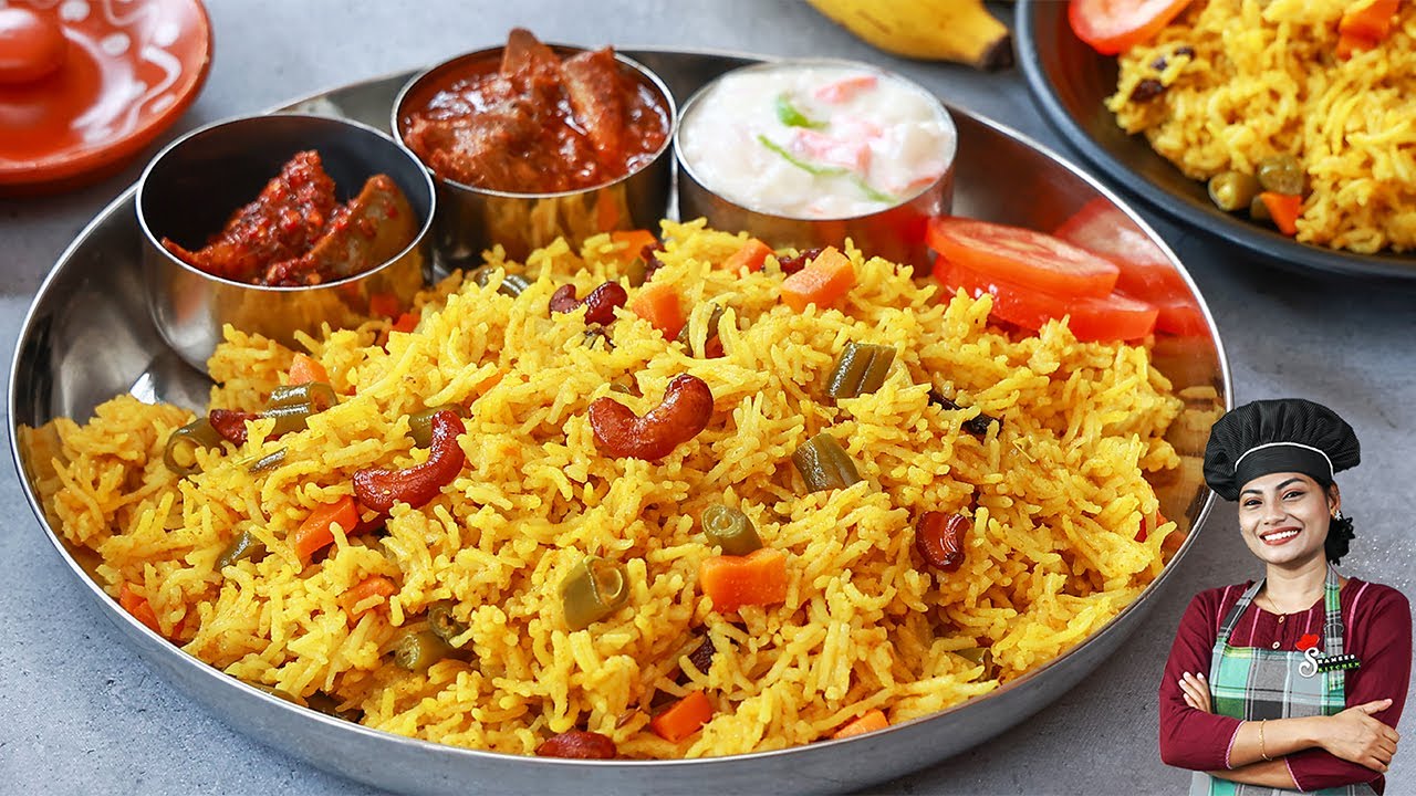 കുക്കറിൽ ഒരൊറ്റ വിസിൽ, ഒന്നൊന്നര Veg Rice സമ്മതിക്കണം😋👌💯/ Easy Variety Veg Rice/ Lunch Box Recipe