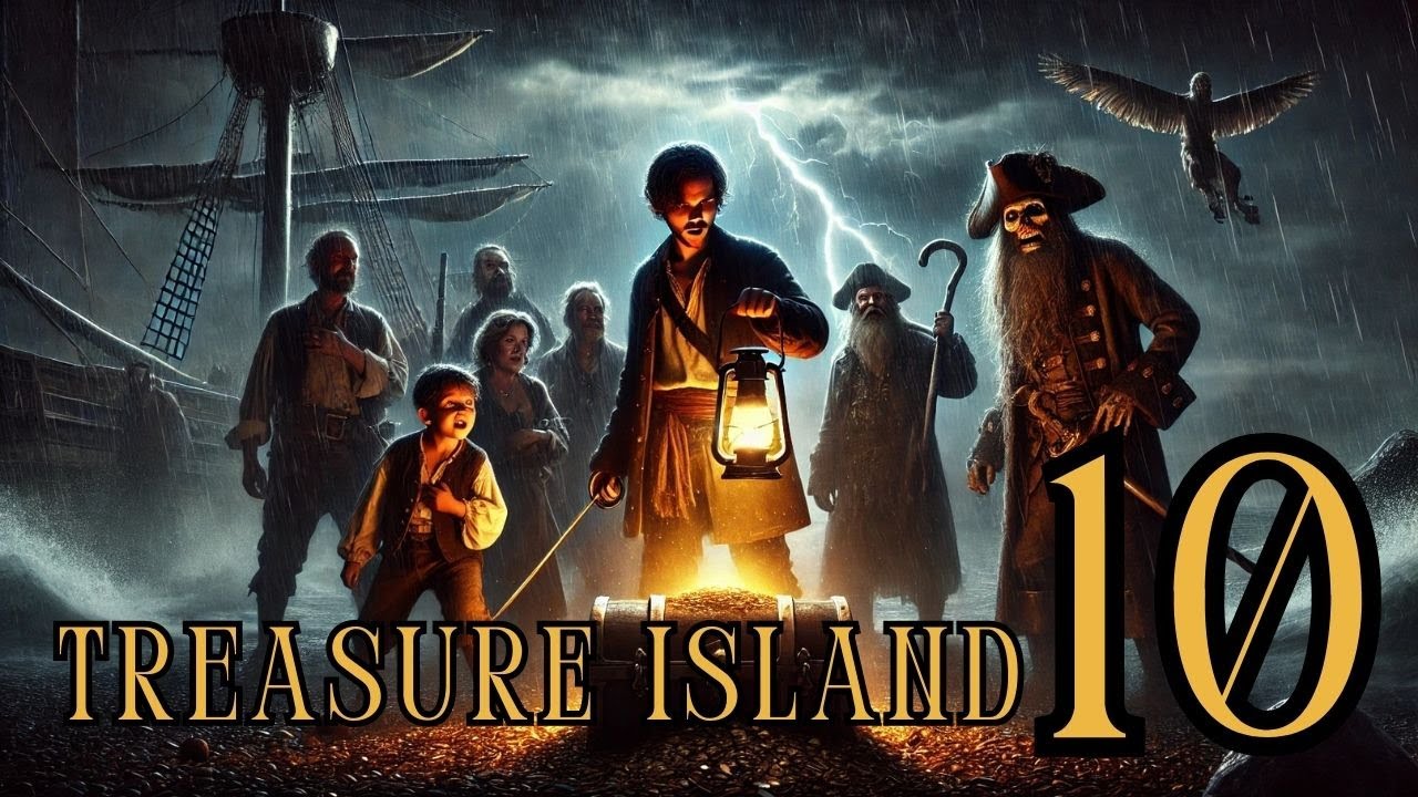 قصة جزيرة الكنز الفصل العاشر ترم تاني أولى ثانوي Treasure Island - مستر حسام العشري - منصة الجوكر