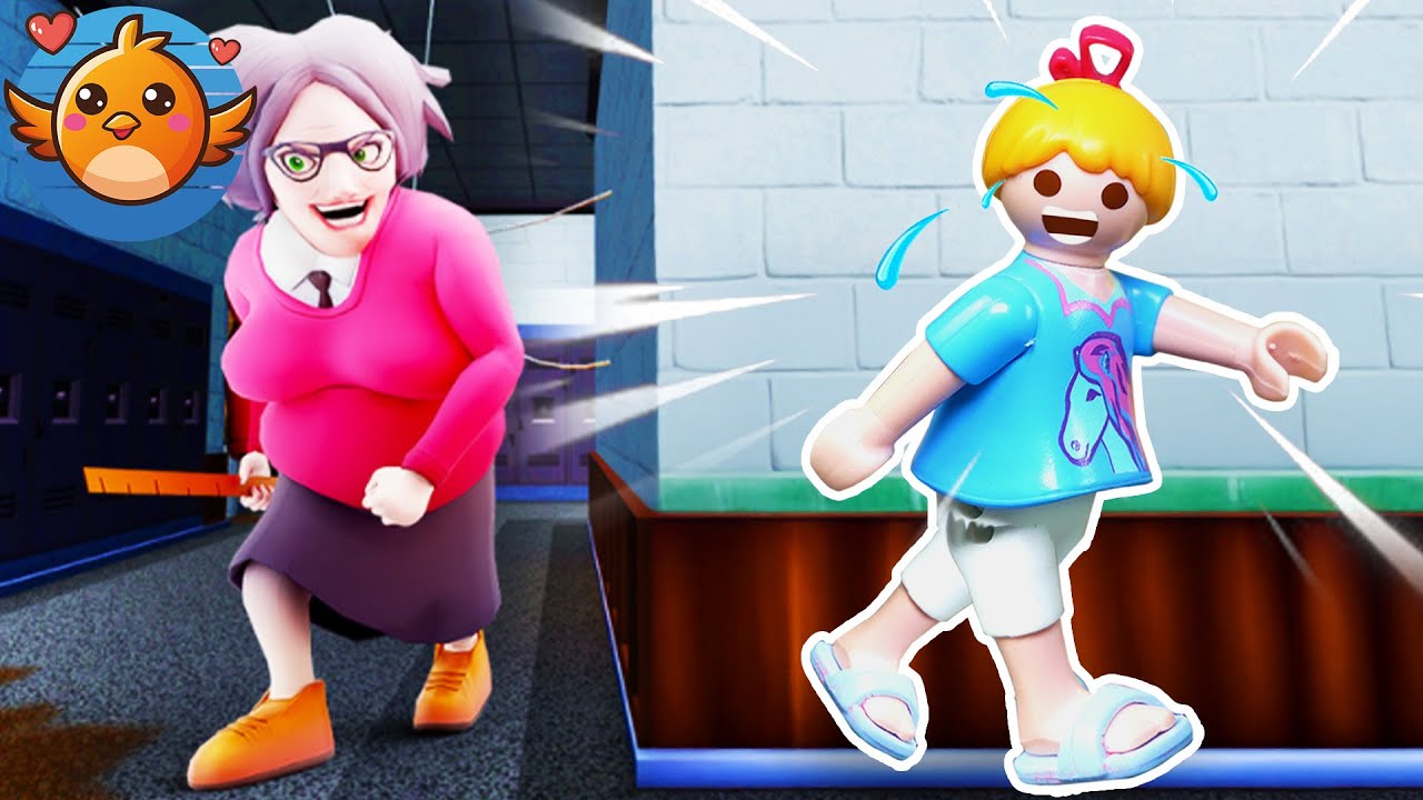 AUS DER SCHULE ENTKOMMEN!🎒 Hannah's Lehrerin ist verr&uuml;ckt!😳 Obby (Roblox) | Playmobil Familie Vogel