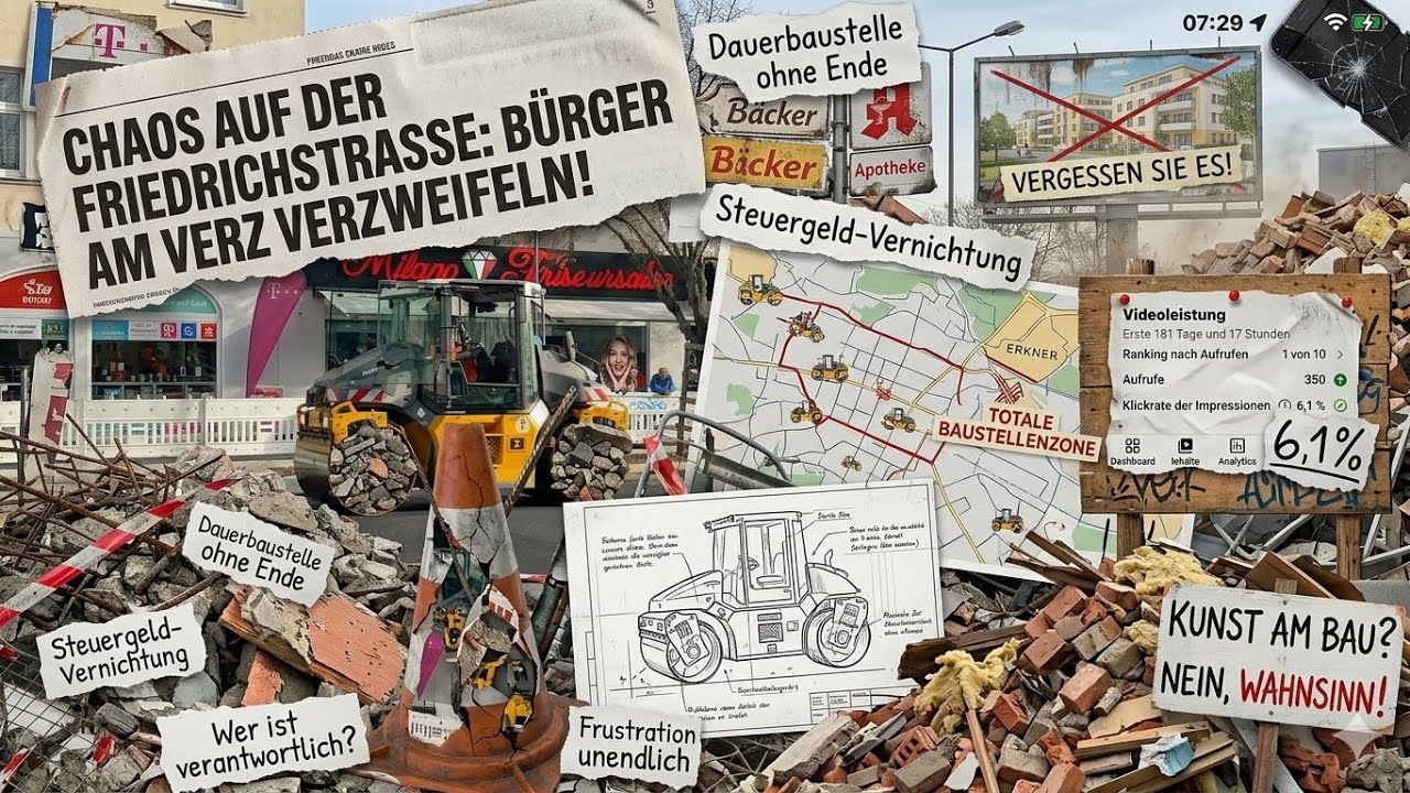 🚧 Aktuelles aus Erkner: Die Friedrichstraße glänzt in neuem Asphalt! 