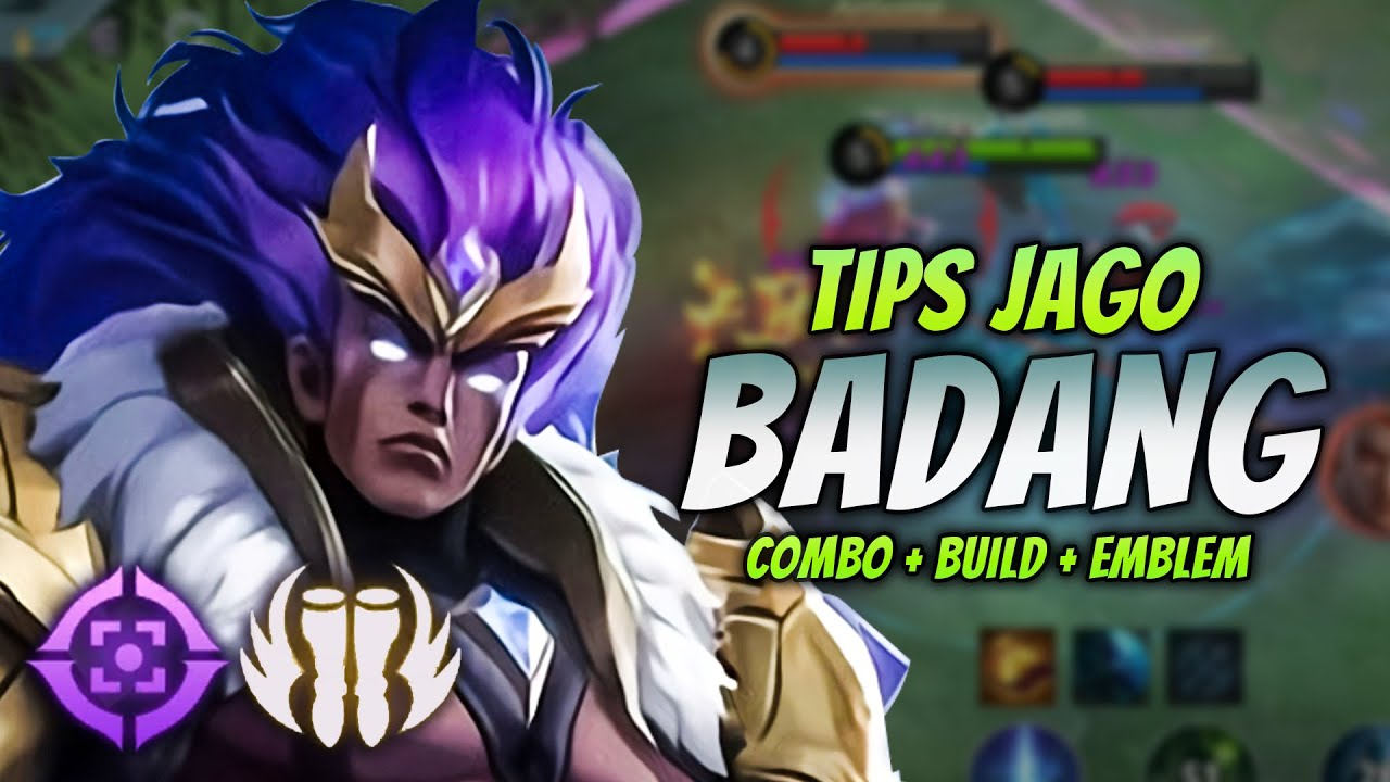 CARA MAIN BADANG EMBLEM BARU ! & COMBO BADANG + BUILD TERSAKIT 2023 ! | BADANG EXPLANE GAMEPLAY