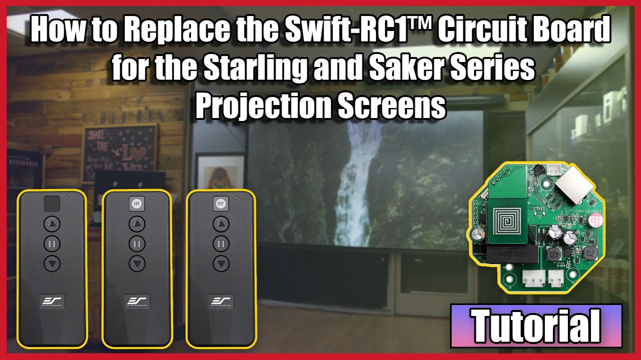 Elite Screens Swift-RC1™ Circuit Board Replacement for Starling & Saker Series Screens