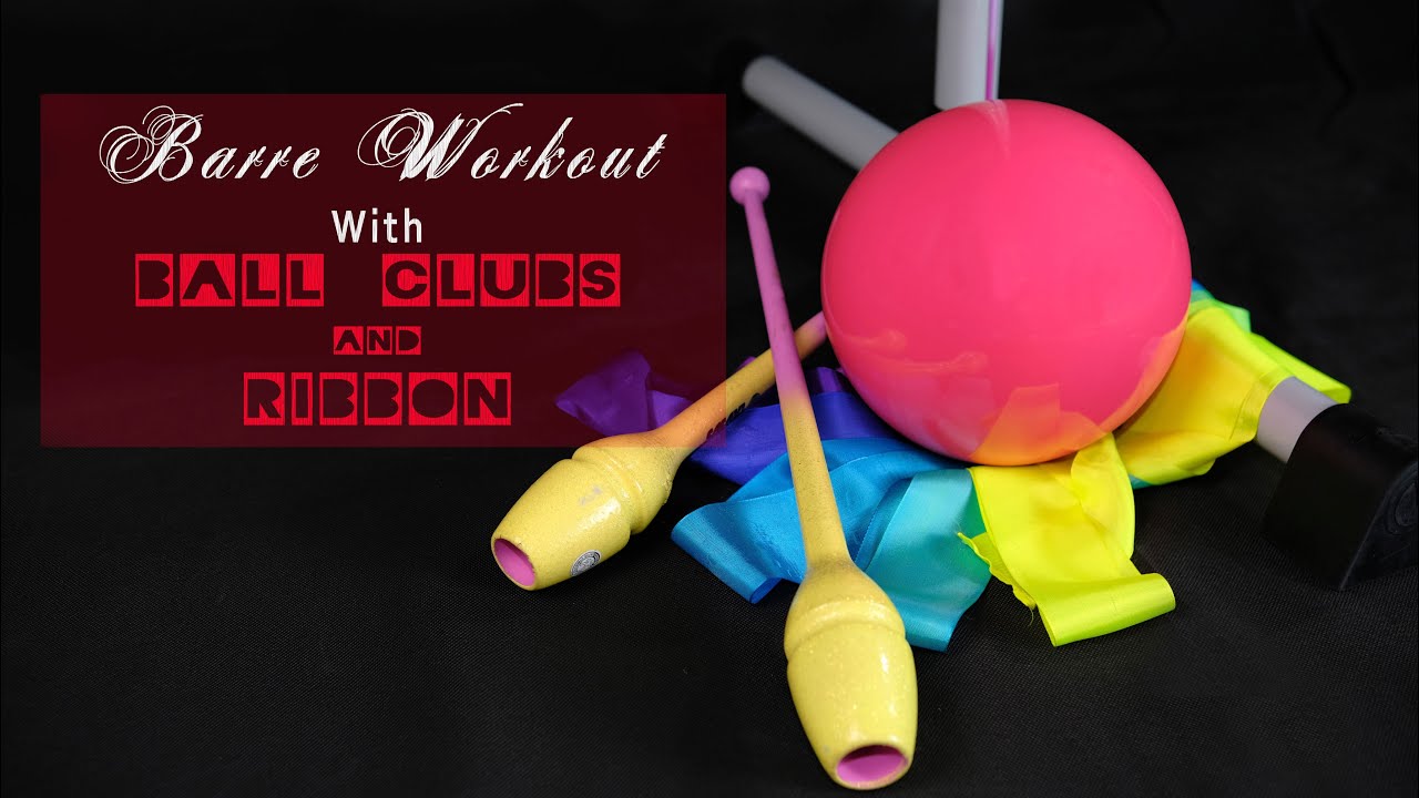 Ballet barre workout with RG apparatus. Классический станок с предметами для худ. гимнасти!