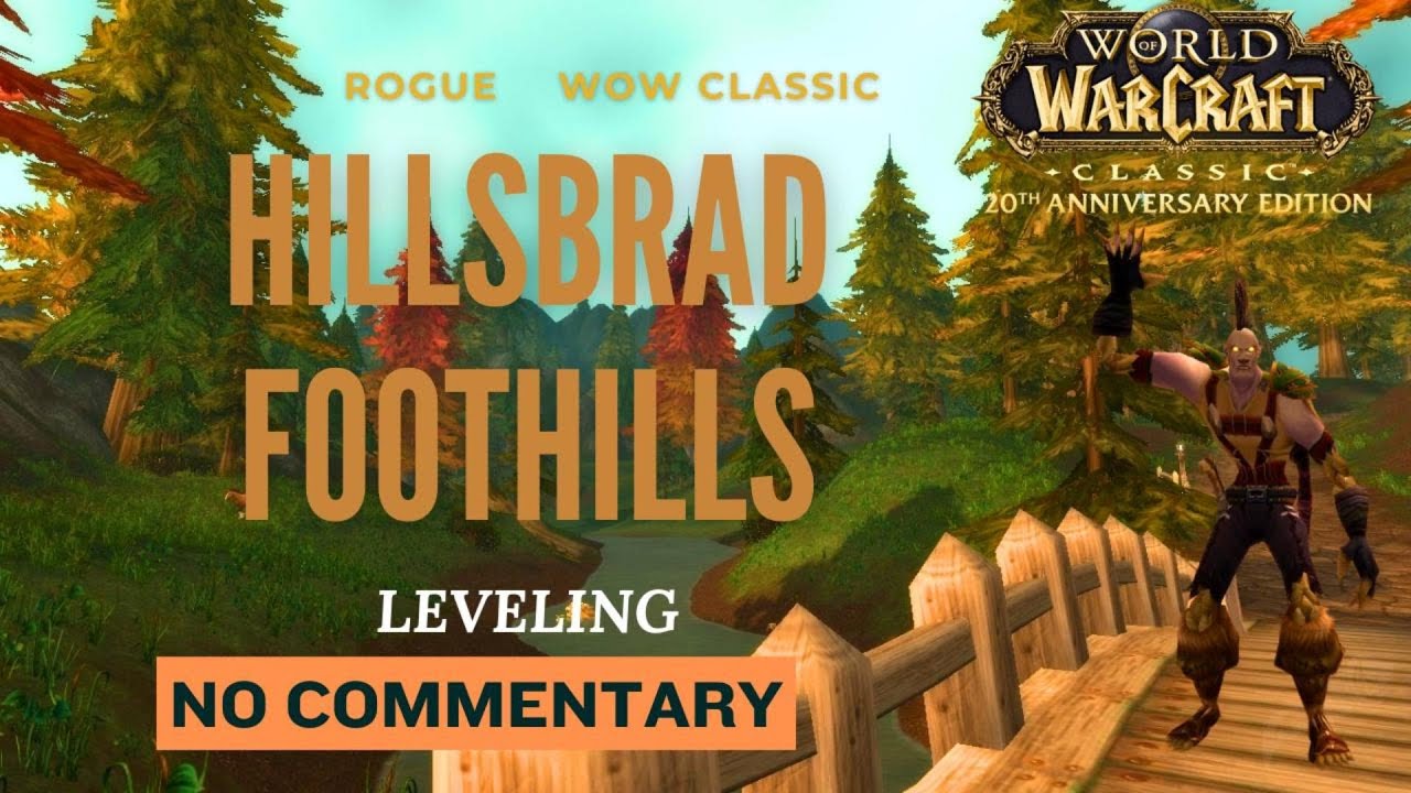 Hillsbrad Foothills questing - Undead Rogue / No commentary (WoW Classic)